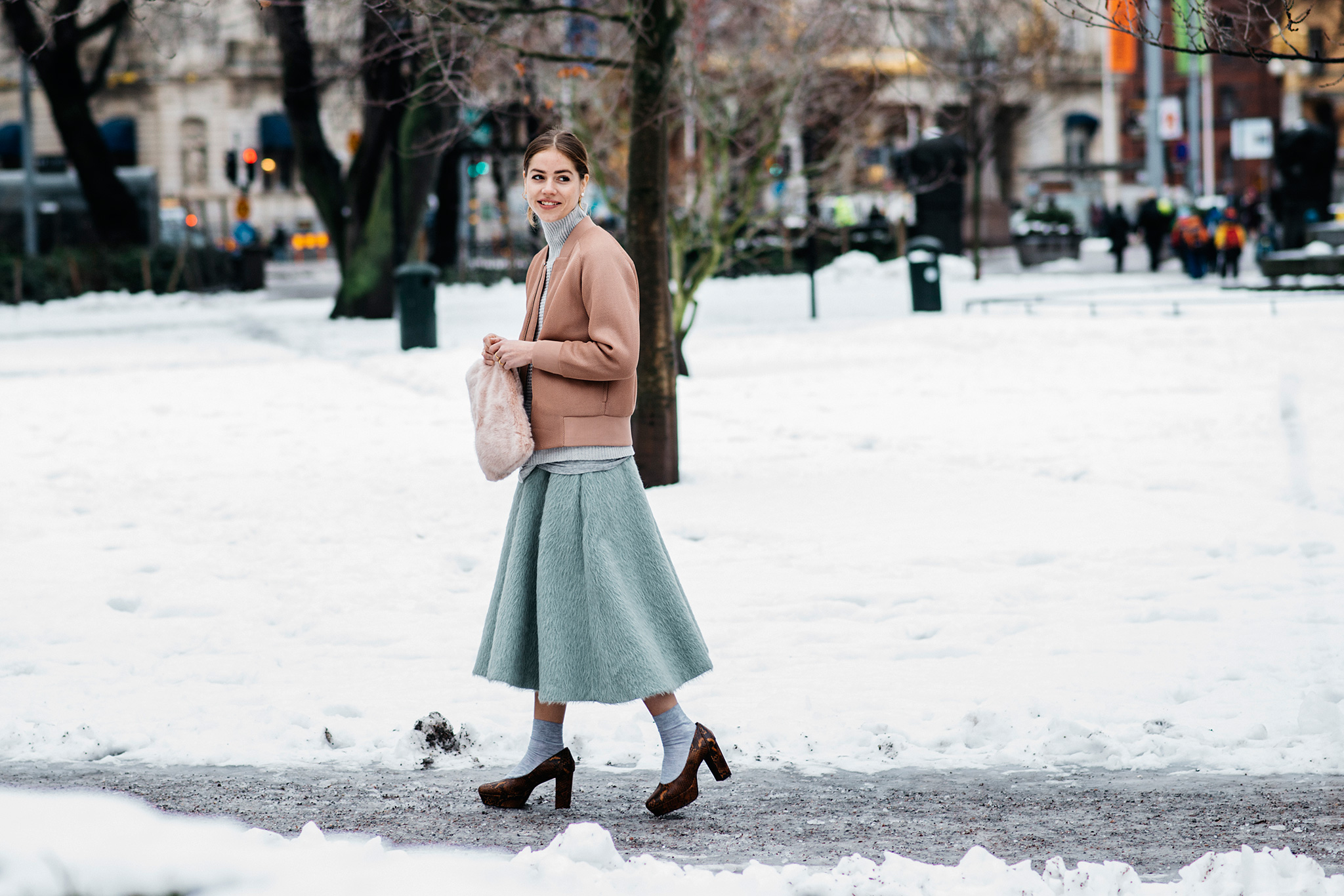 Зимние юбки с чем носить
